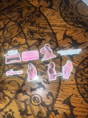 3 for $12 Pink Aesthetic Sticker Pack - Coquette Girl Set